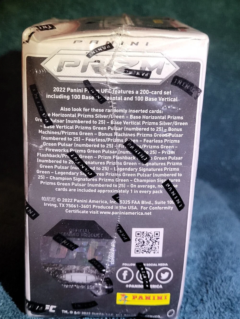 Panini Prizm UFC 2022 Trading Cards